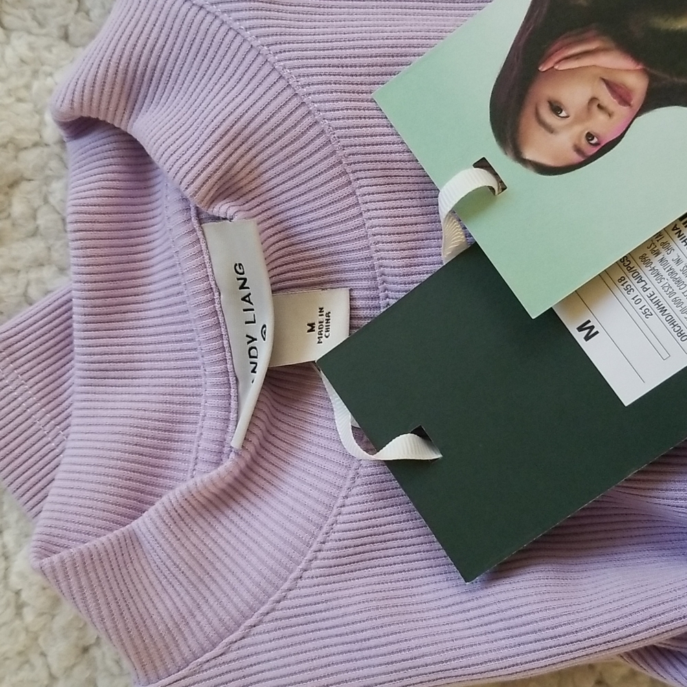 Sandy Liang x Target Smocked Gingham Long Sleeve Mock Turtleneck T-Shirt - Picture 5 of 5
